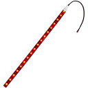 【1本入り】 24V 防水 LED テープライト 3チップ 100cm (黒ベース) 発光色:赤色