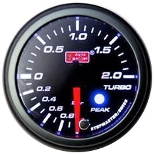 オートゲージ AUTOGAUGE ブースト計 PK 52 PK52シリーズ 52mm 52Φ スモークフェイス LED切替可 ピークホールド機能付き