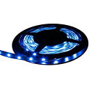 LEDテープライト 5m 300灯 12V 両端子 1チップ 薄型 非防水 単体 青色