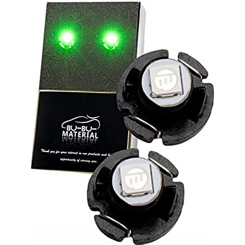 ぶーぶーマテリアル T3 LED グリーン 明るいパワーバルブ メーター球 パネル球 12V 緑 4個