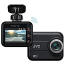 JVC KENWOOD GC-DR20 ドライブレコーダー 【論よりスマホ】 wifi搭載 フルHD 衝撃感知 LED信号対応 WDR microSDHCカード付属 ブラック GC-DR20-B