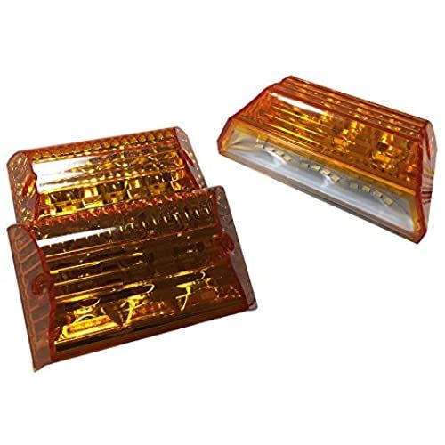 Discover winds とっても明るいダウンライト搭載！高輝度LEDマーカー 24V サイドマーカー オレンジ2個