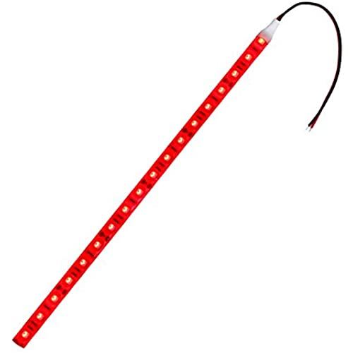 【1本入り】 LEDテープライト 12V 防水 3チップ 100cm (白ベース) 発光色：赤色