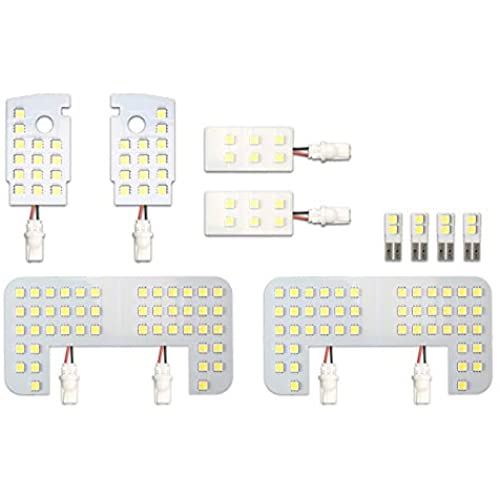 150系 プラド 純白 ホワイト LED ルームランプ 10点セット プッシュ式スイッチ用 Bタイプ 前期/中期/後期対応 TRJ150 GRJ150 GRJ151 Bタイプ 7000K