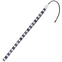 【1本入り】 LEDテープライト 12V 防水 3チップ 100cm (黒ベース) 発光色:白色