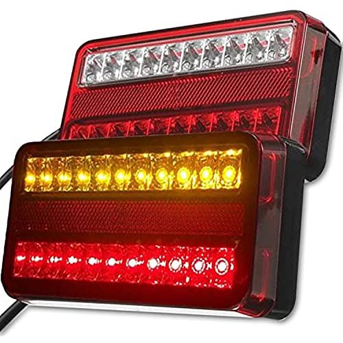 【T's Factory】 テールランプ led 20連 (12V/2個セット) テール ランプ 「 トレーラー トラック などに汎用可能」 トラックテールランプ