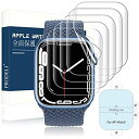 【2021改良モデル * 5枚入り】Apple Watch 41mm/ 40mm 用 フィルム 対応Series 7/6/5/4/SE TPU素材 キズ修復 衝撃吸収 取扱簡単 気泡レス 柔らかい 高透過率 隅浮き防止 41mm/40mm