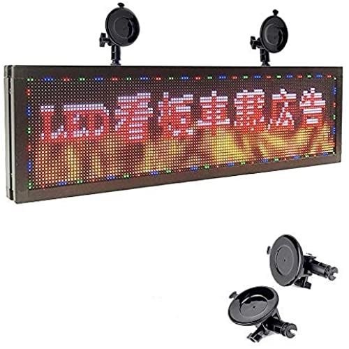 横縦両用 LED看板 電光掲示板 車用12V-24V 55X16cmディスプレイ看板流れる文字商売繁盛旅行者案内空港旅館送迎電光掲示板 動画表示オケ 省エネ ディスプレイ 車載用 LEDポード