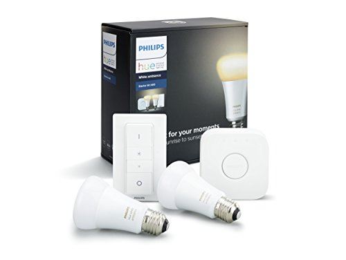 Philips Hue(ヒュー) | ホワイトグラデーション スターターセット | E26スマートLEDライト2個+ブリッジ1個+ディマースイッチ1個 |【Amazon Echo、Google Home、Apple