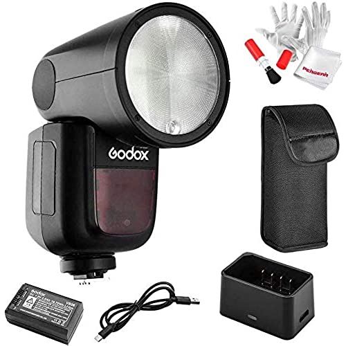 ڵŬޡGodox V1-C եå她ȥ 76Ws 2.4G TTL饦ɥإåɥեå她ԡɥ饤 1/8000 HSS 480եѥå10٥LEDǥ󥰥