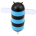 Gen honeyDru phone charger Blue in std pack LEDの目が光るかわいいミツバチ型の2アンペア強力 カーチャージャー スマホ充電器