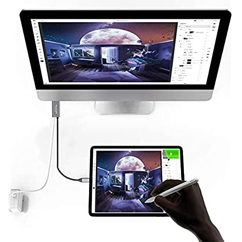 USB C - HDMIケーブル 充電ポート付き 4K Type C/Thunderbolt - HDMIアダプター変換コード 60W PD電源付き MacBook M1、iPad Pro