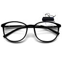 Evimero 【JSOI企画検証済】ブルーライトカットメガネ 【曲がる素材】 PCメガネ 伊達メガネ フィット感 超軽量 UVカット 男女兼用 おしゃれ 鼻に跡がつかない ウェリントン型 マットブラック3821