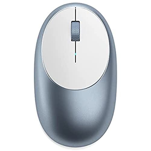 Satechi アルミニウム M1 Bluetooth ワイヤレス マウス 充電 Type-Cポート (Mac Mini, iMac/Pro, MacBook Pro/Air, iPad Pro ブルー