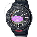 3枚 VacFun ガラスフィルム ， カシオ CASIO PRT-B70 向けの 強化ガラス フィルム 保護フィルム 保護ガラス ガラス スマートウォッチ と互換性のある 液晶保護フィルム 腕時計