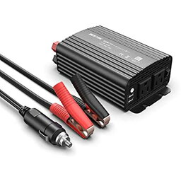 BESTEK インバーター シガーソケット コンセント 500W DC12VをAC100Vに変換 USB2ポート搭載 12V車専用 カーインバーター 車載用インバーター グレー MRI5010BU-GY