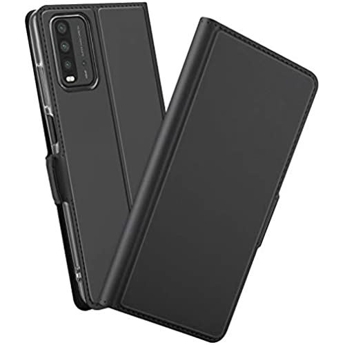 Xiaomi Redmi 9T  Ģ С եå PU Shron ֤ ɵǽ ޥͥåȼ  ݸ (֥å)