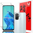 【4枚セッ】UNEED for OPPO Reno5 A用のフィルム（2枚入）+カメラフィルム（2枚入）oppo reno5 a用の 強化液晶保護フィルム