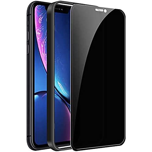 【覗き見防止】iPhone 11 Pro Max/XS Max ガラスフィルム 液晶保護フィルム プライバシー防止 日本旭硝子素材 硬度9H 飛散防止 指紋防止 油汚れ防止 気泡ゼロ 自動吸着 強化ガラス アイフォン ...