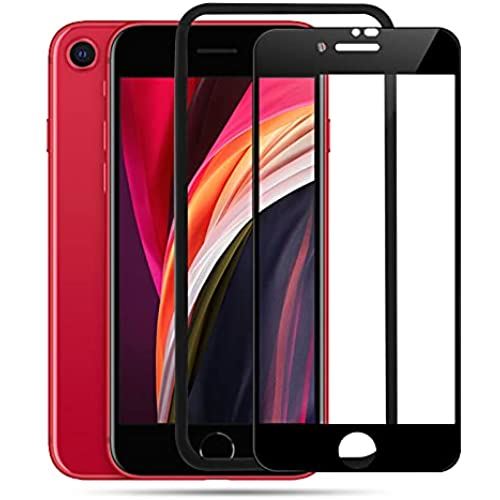 【2枚セット】【ガイド枠付き】iPhone 8 ガラスフィルム iPhone 7 フィルム 強化ガラス 日本製素材旭硝子製 耐衝撃 硬度9H 飛散防止 撥油性 ...
