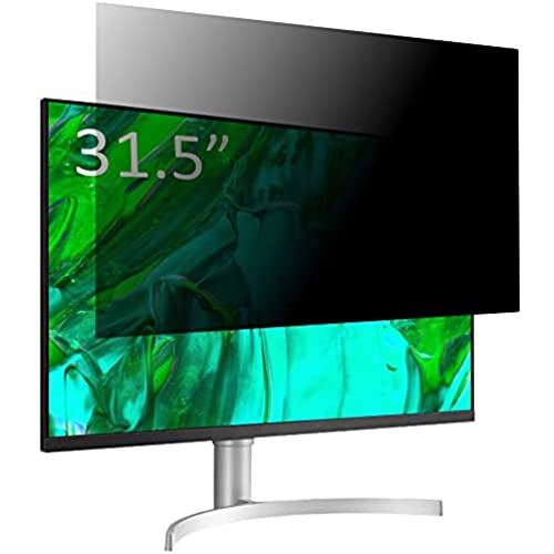 31.5インチ 16:9 PCモニター用 覗き見防止 保護フィルム プライバシー フィルター 【ブルーライトカット】 光沢/非光沢 両面対応 反射防止 帯電防止 のぞき見防止フィルター