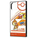 イングレム iPhone 13 /『ポケットモンスター』/耐衝撃ハイブリッドケース KAKU/ヒコザル