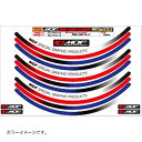 エムディーエフ(MDF) リムストライプ トリコロール トリコタイプ 10mm幅 四輪23インチ RIM-10M-T6-24(2)