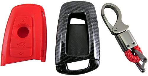 BRIGHTZ BMW 7シリーズ F01 カーボン調スマートキーケース 赤 【 KEY-CASE-006 】 F 01 740i 750i アニバーサリーエディション サミットエディション