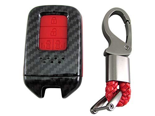 BRIGHTZ フリード+ GB5 GB6 カーボン調スマートキーケース 赤 【 KEY-CASE-035 】 GB B5 B6 5 6 フリード + フリードプラス フリード プラス Hondaスマートキー 31433