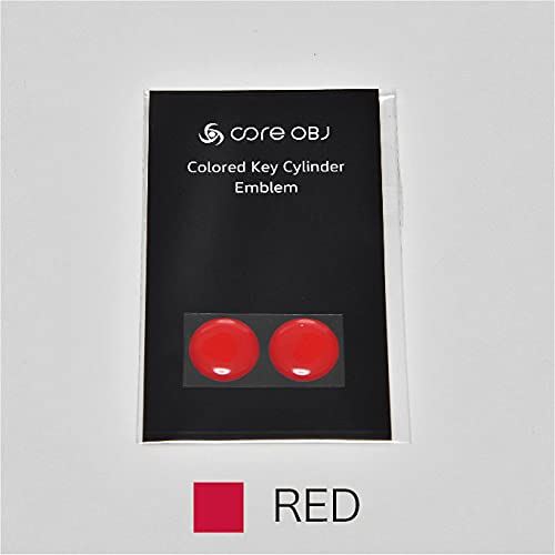core OBJ Colored Key Cylinder Emblem Volkswagen Golf8 キーシリンダーエンブレム レッド CO-CKE-01R