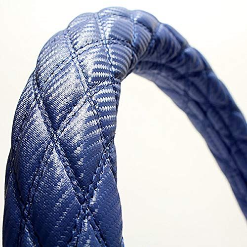 viz ハンドルカバー カーボンレザーブルー LS