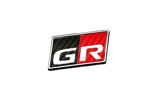 Grazio&Co. GRヤリス カーボンルックGRプレート サイドLH用 TYPE-A BK*RED