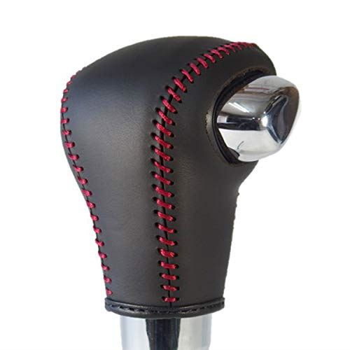 トリコローレEX MH55ワゴンR MA46ソリオ MK53Sスペーシア Sスイッチ無車他 黒革×赤ステッチ 3S-39 DIYシフトノブ本革巻替キット 1BK3S39B1B1R