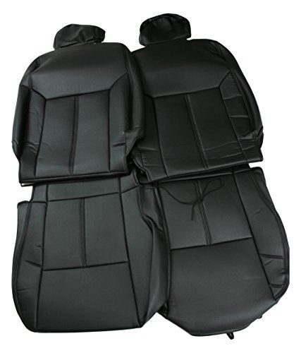 viz シートカバー 日産 NV350 キャラバン E26 フロント ヘッドレスト分離 ブラック