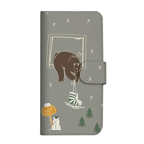 iPhone 12 mini ケース 手帳型 (488) クスグルジャパンvol17 窓くまさん GY2 SC-3917-GY2/iPhone 12 mini