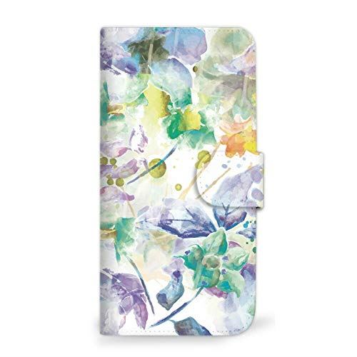 iPhone 12 Pro Max ケース 手帳型 水彩 花 フラワー C (490) SC-0221-C/iPhone 12 Pro Max