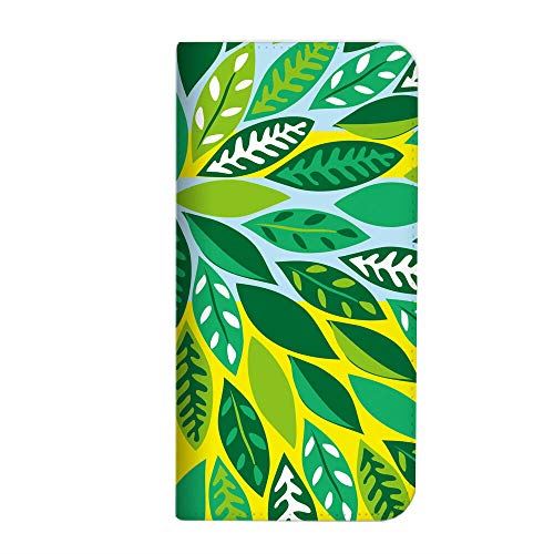 ZenFone6 ZS630KL ケース 手帳型 ベルトなし ネイティブ柄 グリーン (486) NB-0072-GR/ZS630KL