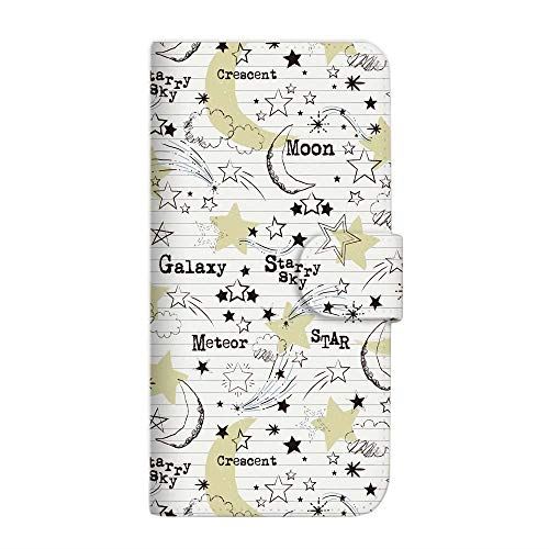 Xperia 10 II SO-41A ケース 手帳型 (485) クスグルジャパンvol28 月と星 SC-3928-E/SO-41A