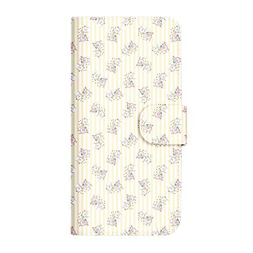 iPhone 12 ケース 手帳型 LINE スタンプ いけやけい デザイン (489) 手書きアニマル vol.10 おめでとう B SC-4168-B/iPhone 12