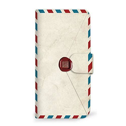 Galaxy A41 SC-41A ケース 手帳型 手紙 封筒 切手 D (491) SC-0231-D/SC-41A