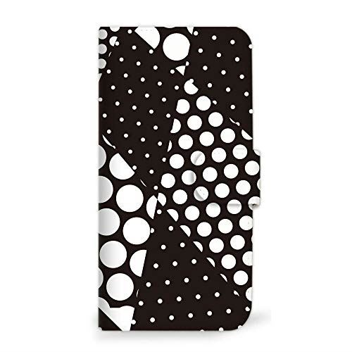 arrows Be4 F-41A ケース 手帳型 ドット 水玉 幾何学 シンプル B (494) SC-0333-B/F-41A