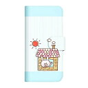 Moto g8 POWER ケース 手帳型 LINE スタンプ いけやけい デザイン (493) 手書きアニマル vol.3 うさぎとお家 D SC-4161-D/g8 POWER