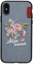 iPhone X/シェルケース/ハンドメイド刺繍/Wildling Collection/Carnation I8EMB-MLB072
