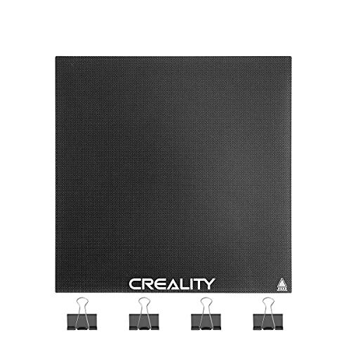 Creality プラットフォーム 3Dプリンター Glassplate 235x235x4mmアップグレード グラス プレート，強化ガラスとマイクロパーフォレイテッドガラス,Ender-3 Ender-3 Pro