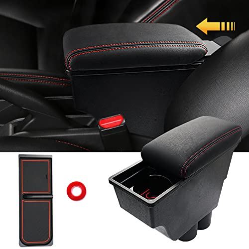 LIMSTYLE スズキ アルト ターボRS アルトワークス HA36S 車用アームレスト ALTO 2014年12月〜 コンソールボックス 車内収納ボックス 肘掛け 肘置き コンソールトレイ トレイ内蔵 大容量 ...