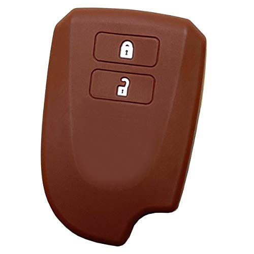 【IKT】トヨタ車用 ハイエース系 スマートキー用シリコンカバー 2ボタン ブラウン/ハイエース/レジアスエース/など
