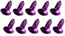 SakaSK アルミタッピングビス(M5×16mm) 汎用 ドレスアップ カスタム 自作 軽量化 (パープル (紫), 10) パープル ( 紫 )