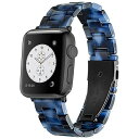 【Daturus】 Apple Watch 樹脂ベルト ステンレス留め金 互換Apple Watch series7/6/SE/5/4/3/2/1 サイズ38m...