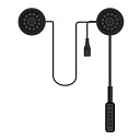 【最新型改良】オートバイヘルメットBluetoothヘッドセット、ワイヤレスBluetooth 5.0干渉防止オートバイヘルメットヘッドセットイヤホン ハンズフ...