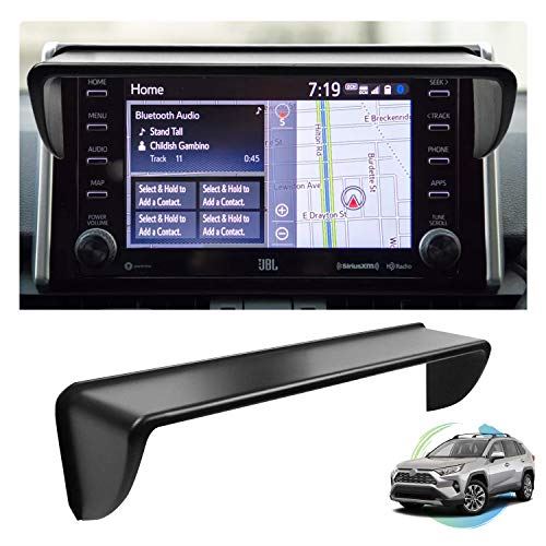 ruiya トヨタ RAV4 50系 2019 8型ナビ専用 庇 ナビバイザー ナビシェード 日除け 日光反射防止 簡単装着 高級ABS素材 カスタム パーツ